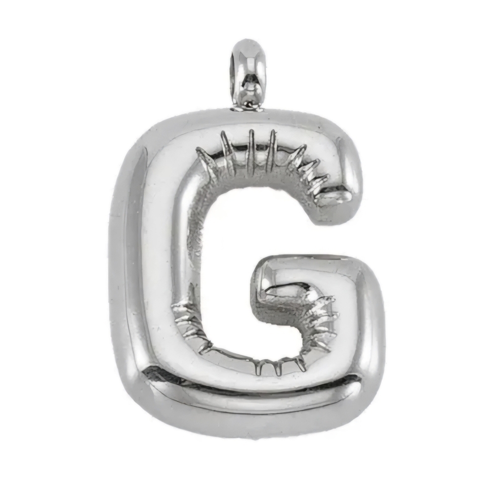 G Initial Charm Stainless Steel
